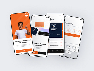 School fintech mobile app branding design fintech gen z school ui ux young