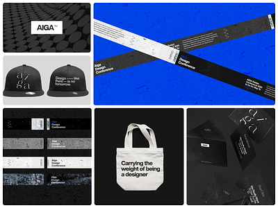 AIGA — Branding Assets brand branded elements branding cap clean design graphic design identity logo minimal tote bag typography