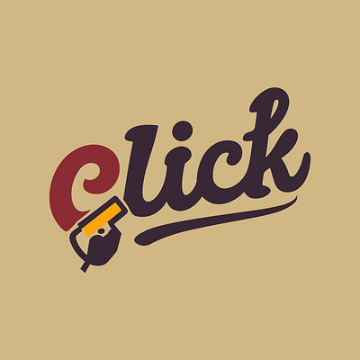 Click Logo design! 2d logo. click logo design graphic design illustration logo logo design nostalgia vector versatile