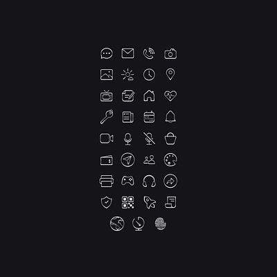 ICONS icondesigning ui visualgraphics