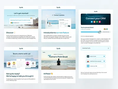 Email & Newsletter elements banner banners branding colors email gmail graphic design graphism inbox mail mails message newsletter notification onboarding post social media software start up tech