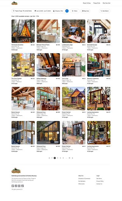 Hospitality Search Experience airbnb design real estate search travel ui design ux design vacation rental vrbo web design