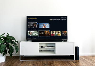 JustWatch Smart TV UI branding ui ux