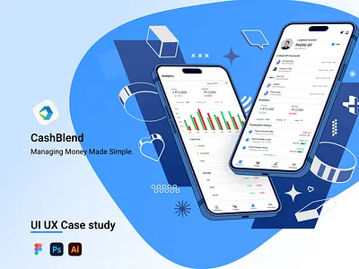 CashBlend: Financial Management App animation branding darkmode graphic design mobileapp ui
