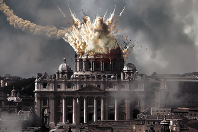 Vatican Explosion design edition graphic design photomanipulation vatican