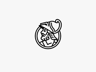 Ajax Logo Design ajax antique beard brand branding character classic design graphic design greek mythology icon design illustration linear logo man mark portrait vector warrior