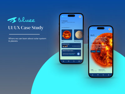 Bluee - UI/UX Case study ui ux