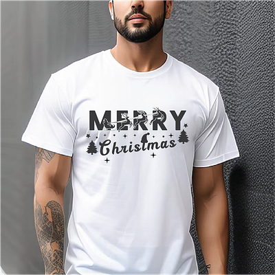 Merry Christmas T-shirt Design design graphic design illustration logo typography vector web design