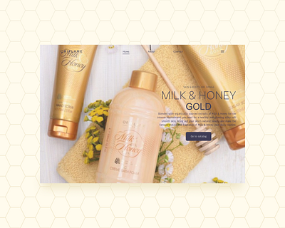 Milk & Honey Gold - Landing Page Design daily ecommerce figma skincare ui uiux web design