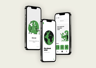 Sustainable Waste Management App uxdesign