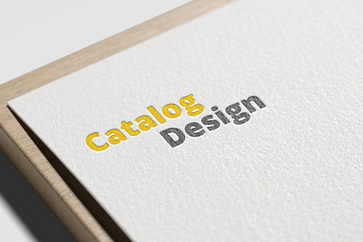 Catalog branding graphic design logo