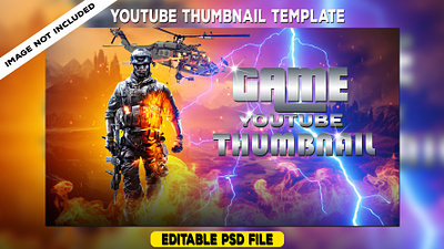Game Thumbnail Design graphic design motion graphics youtube