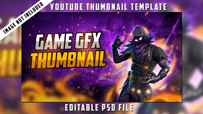 Game Thumbnail Design Template gamming thumbnail graphic design motion graphics youtube