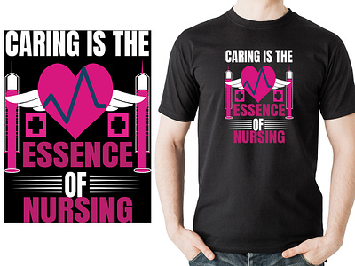 nursing t-shirt design branding custom t shirt design design graphic design illustration logo t shirt design typography