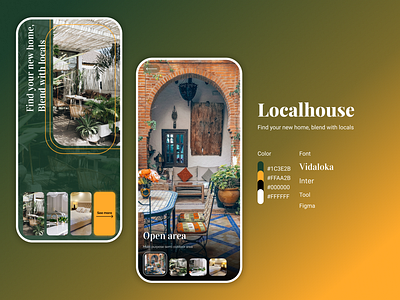 Localhouse - Discover Tranquil Rural Living appdesign house houserentapp relaxationapp uiuxdesign villa villagevibe villarentapp