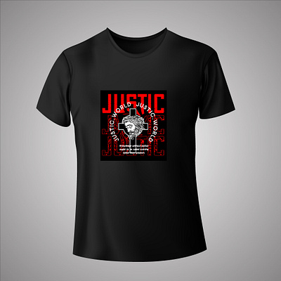 Justic T shirt Design ocean