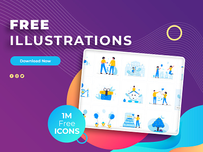 Free Illustration Icons branding design free icons icon illustration logo vector vector logo web
