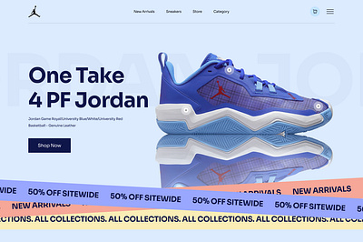 Jordan Shoes Desktop buy clean collection desktop e commerce jordan layout shoes shop shopify ui ux web website