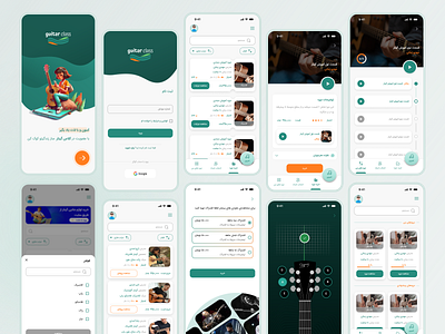 Guitar learing project graphic design product design ui ux ux research