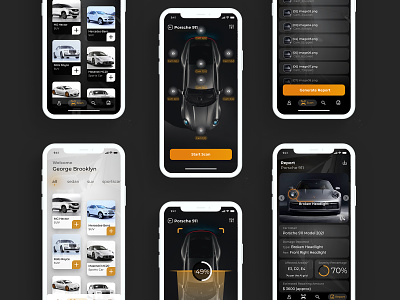 Car Scan App branding car app car scan app design graphic design illustration latest trend logo new new app new design scan app trend 2023 ui uiux ux