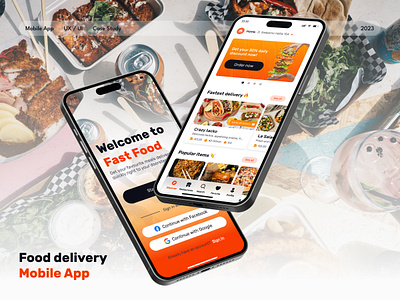 Food delivery app app application delivery app design food delivery mobile mobile app ux uxui