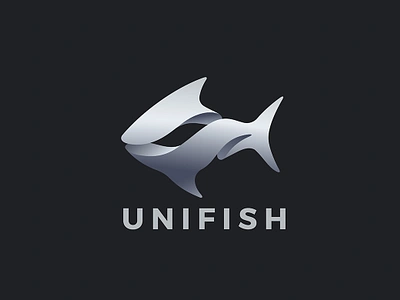 Fish Logo 3d abstract design elegant fish logo logotype shark stylish tuna