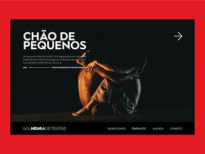 Cia. Negra de Teatro ui design web design
