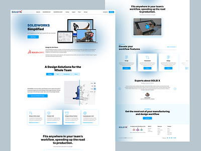 Solid Works design figma figma design figma layout figma mockup figma prototype figma website design ui website concept website design website template