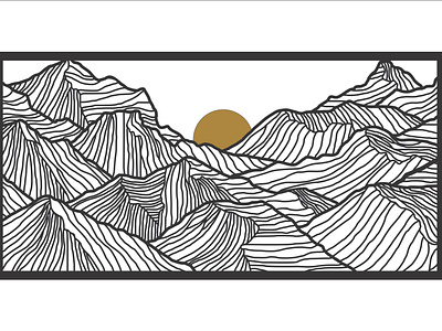 Mountain Line Art designs, themes, templates and downloadable graphic  elements on Dribbble