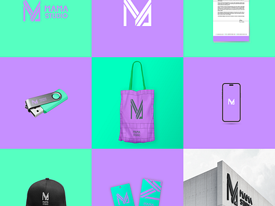 MAMA STUDIO branding desain design logo mama studio merek