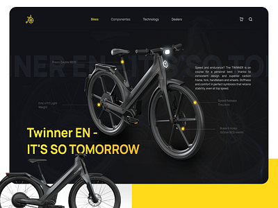 E-bike service | Hero Cowboy electric cycle bicke caycel cowboy electric cycle hero caycel homepage modern rider rode bike sports ui