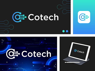 Cotech logo | Letter C + tech logo concept brand identity branding c logo it logo letter c tech logo letter logo logo logo design logo designer logodesign logos logotype minimalist logo modern logo modern tech technology startup business tech tech company technology