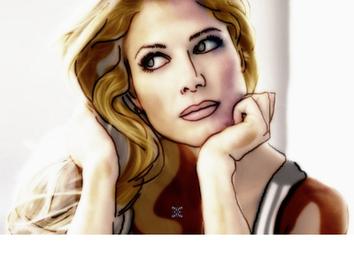 Portrait Practice_ Torrie Wilson illustration