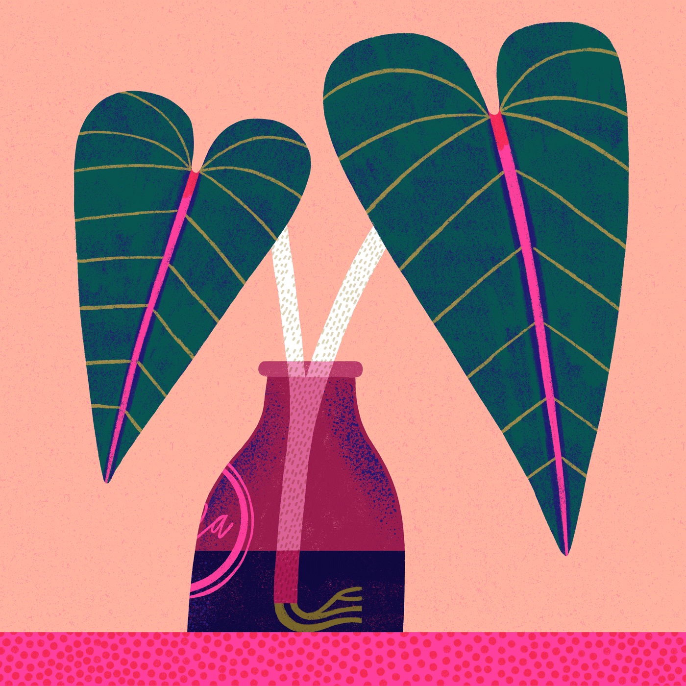 Alocasia Propagation alocasia cute editorial gardening house plant illustration nature plant plants propagation stylized whimsical