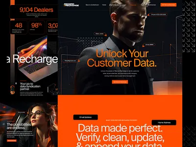 Authenticom | Record Recharge ai ai landing page b2b sass bigdata branding company website cx data data science dealerships design figma graphic design landing saas company ui ux website