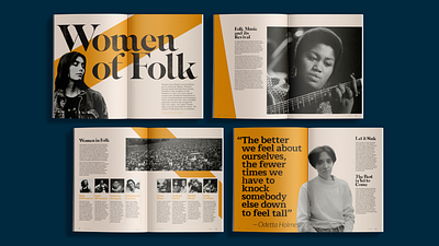 Women of Folk - Magazine Cover & Article branding design thinking digital design editorial design figma graphic design layout design photoshop typography