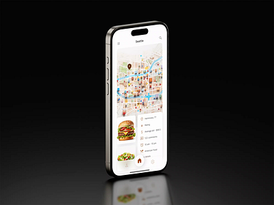 Searching restaurant service mobile design ui ui design