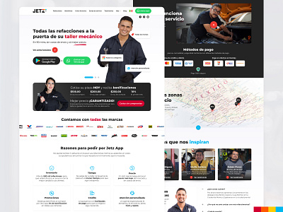 JetzApp Website design landing ui ux website