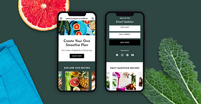 Simple Green Smoothies accessibility accessible design blog content custom wordpress theme food influencer mobile mobile first page speed optimization publishers publishing recipe responsive design ui user experience user interface ux web design wordpress