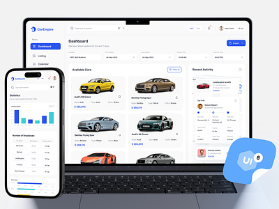 Car Dealer Dashboard on UI8 car dashboard car dealing car management dealer dashboard product design saas saas dashboard saas webapp ui ui8 download