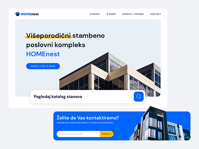 Real estate company website apartmants architecture blue branding clean design design graphic design home light minimalism real estate ui uiux ux website