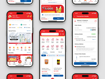 Alfagift - Redesign Grocery Shopping Mobile App alfagift alfamart cart clean clean design clean ui e commerce ecommerce groceries grocery market marketplace marketplace mobile mobile design moble ui mockup mockup ui redesign shopping store