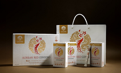 Korean Red Ginseng Package Design branding graphic design package package design packaging packaging design pouch design