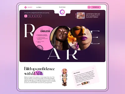 Beauty Landingpage beauty design figma luxury minimal product design ui ux website
