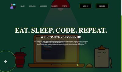 DevSeekho! An open source platform for people to learn WebD 3d css html js ui web development