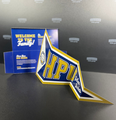 HPU Acceptance Mailer & Pennant acceptance branding college mailer pennant print university