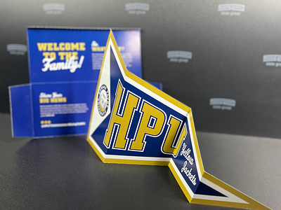 HPU Acceptance Mailer & Pennant acceptance branding college mailer pennant print university