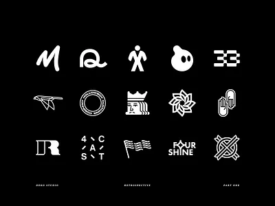 ⚫️ DEKO Studio Retrospective Part One brand brand design brand identity branding branding design deko studio design designer graphic graphic design icon identity identity design logo logo design logofolio mark retrospective symbol trademark