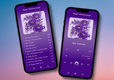 Music player design ui design