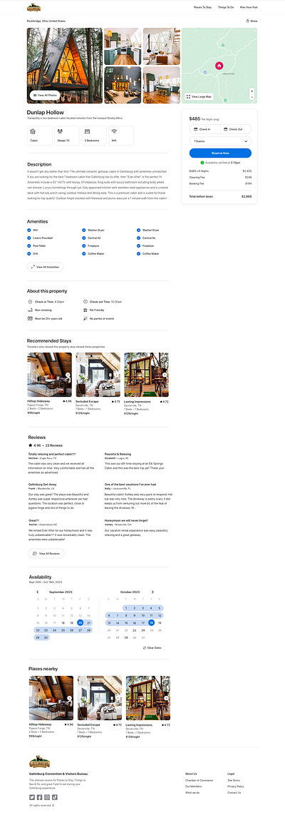 Vacation Rental Listing airbnb booking ecommerce real estate travel ui ui design ux design vacation rental vrbo web design